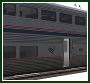 Amtrak Superliner II Coach Door View