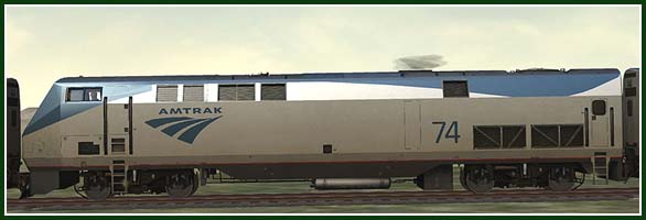 Amtrak #74 Sideview