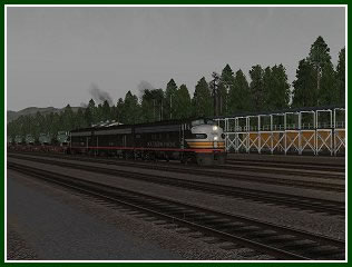 A MILITARY TRAIN NEAR TRUCKEE CALIFORNIA